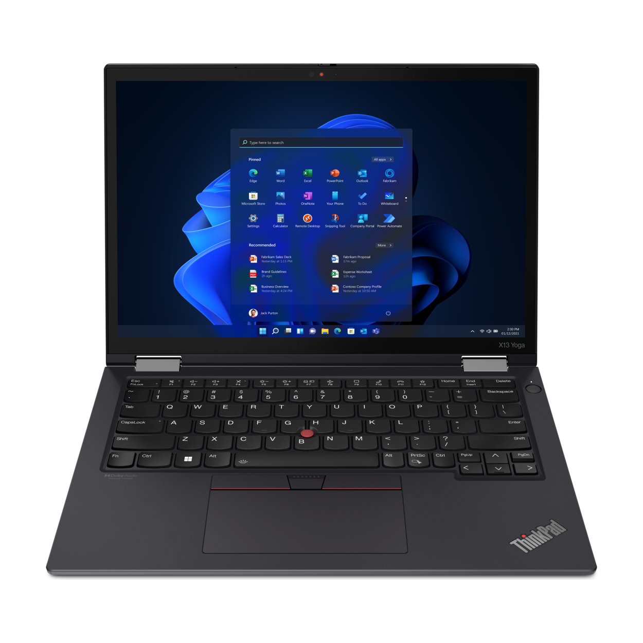 Lenovo ThinkPad X13 Yoga 13.3-inch WUXGA Intel Core i5-1235U 8GB RAM 512GB SSD Win 11 Pro 2-in-1 Laptop 21AW000AZA