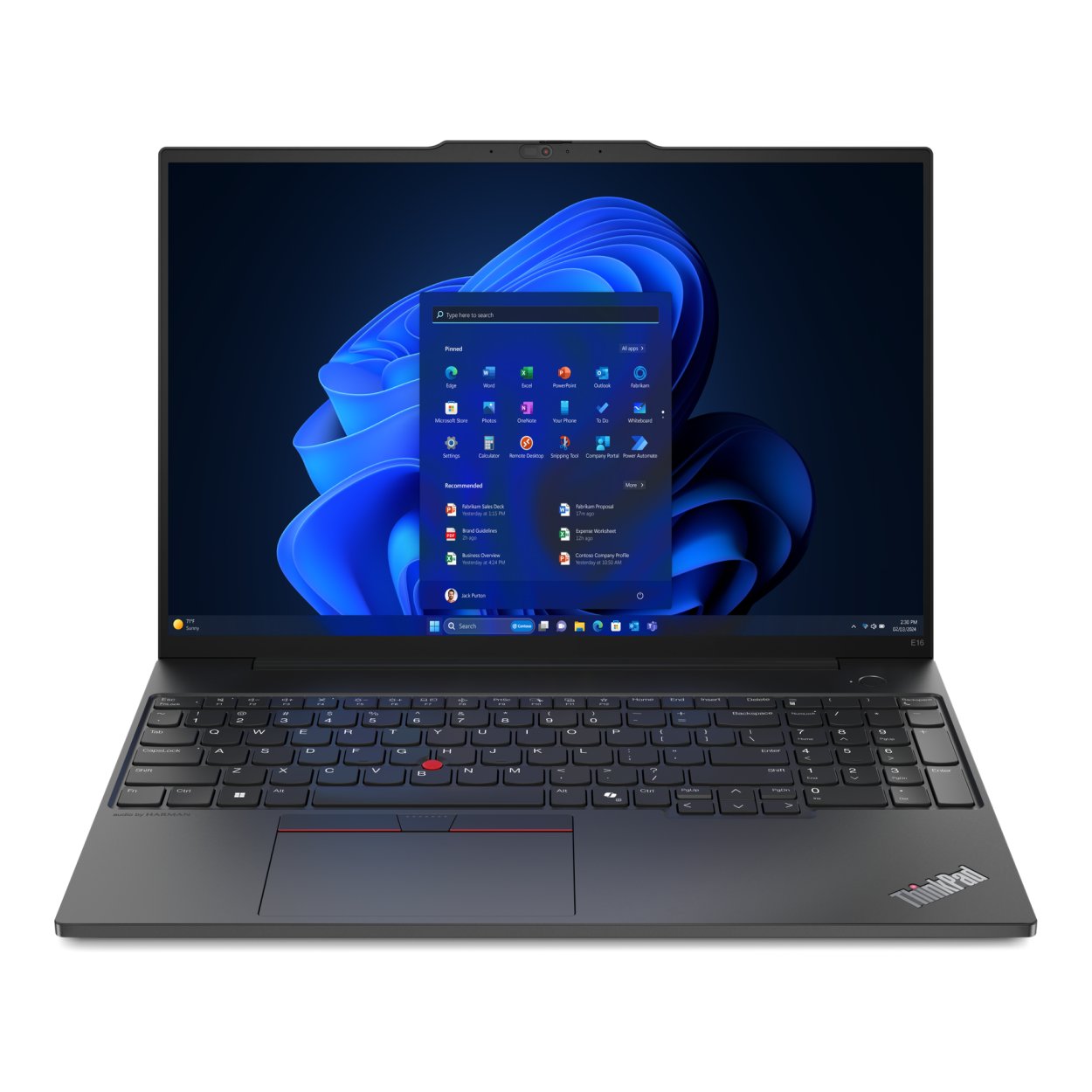 Lenovo ThinkPad E16 G2 16-inch WUXGA Intel Core Ultra 7 155H 16GB RAM 512GB SSD Win 11 Pro Laptop 21MA0019ZA